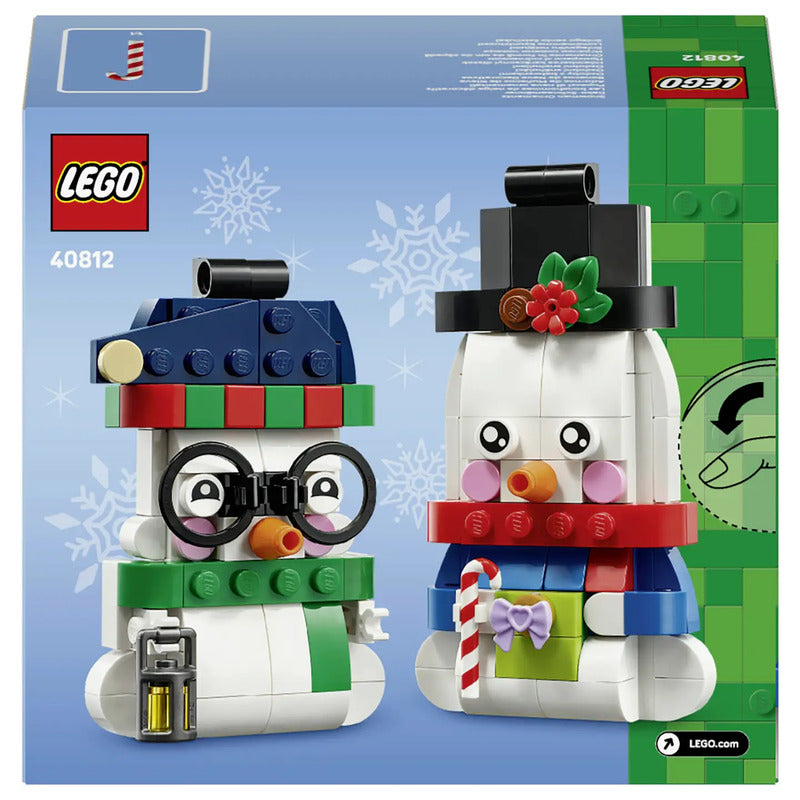 LEGO ICONS Deko-Schneemänner Bauset 40812 Christbaumschmuck für Kinder ab 6 - 5702017831008