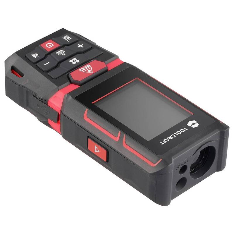 Toolcraft Laser-Entfernungsmesser LDM XG40 L 40m IP65 präzise Messungen 151g - 4064161331485
