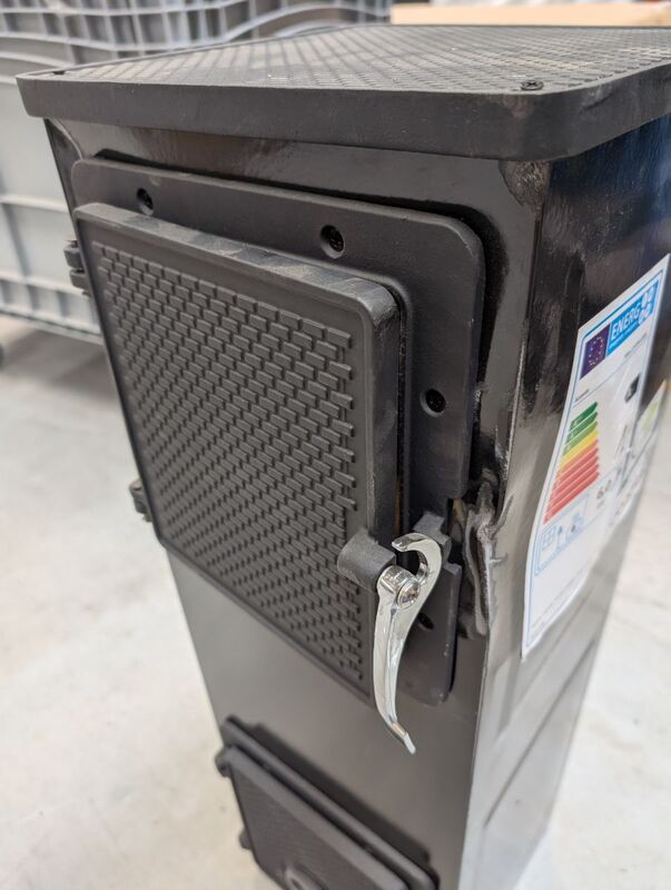 Accente Werkstattofen Toba 2.0 Heizgerät Stahl Schwarz 6 kW Keramott Brennraum - 4007876511872