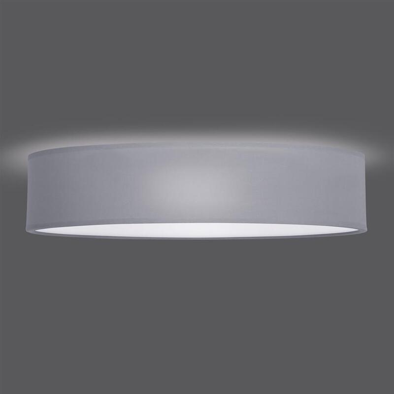 Smartwares Deckenleuchte Lampe Mia grau Metall Textil Leuchte SIEHE TEXT/FOTO - 8711387510939