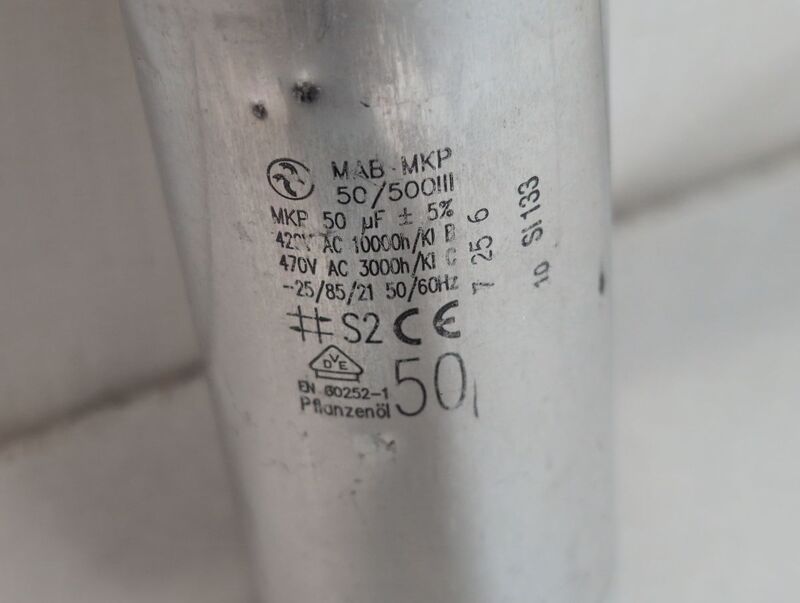 Hydra MKP-Motorkondensator 50µF Steckanschluss 500V 55x123mm Polypropylen 1 St. - 48544840423