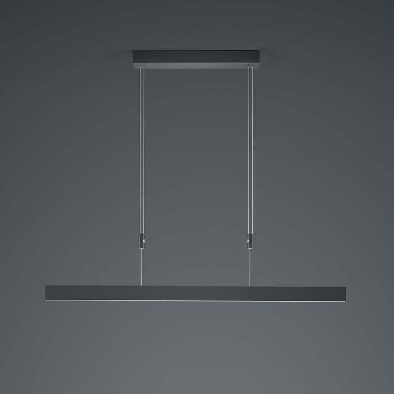 HELL Hängeleuchte Pendelleuchte Delta LED dimmbar schwarz 100cm 28W warmweiß - 4045542225104