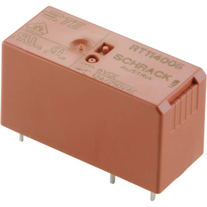 TE Connectivity Printrelais RT114524 24V AC 12A Schaltrelais 1 Wechsler 1 St. - 2050000152467