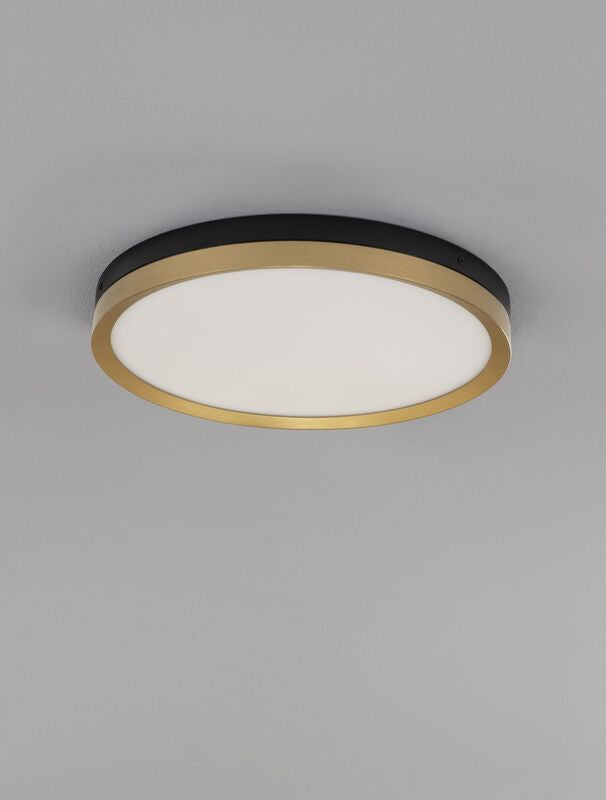 Nova Luce Deckenleuchte Deckenlampe LED CANTRIA Schwarz Warmweiß 40cm 31W Lampe - 5212017439833