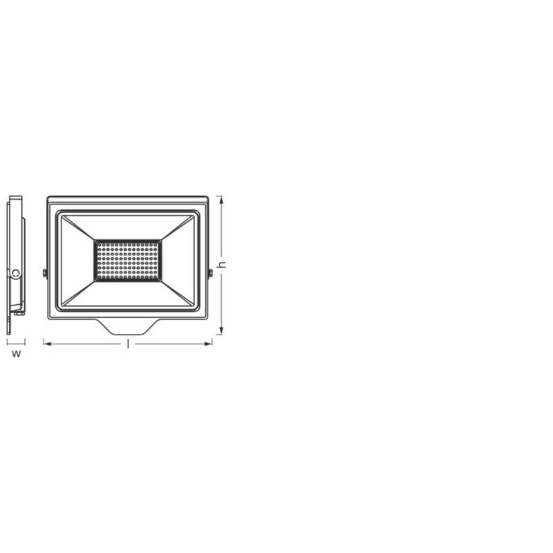 OSRAM HOMELIGHTING Außenstrahler Flutlichtstrahler 100W LED Kaltweiß IP65 - 4099854429576