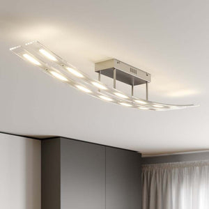 B-Ware Lindby Deckenleuchte Deckenlampe LED Jarda Glas dimmbar warmweiß Wohnzimmer862