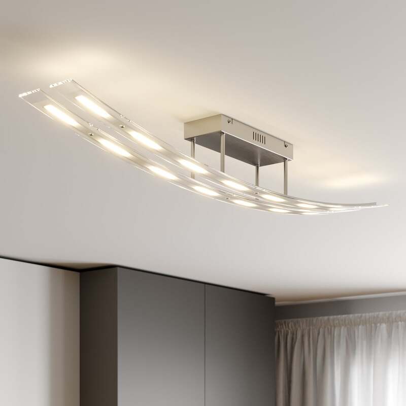 Lindby Deckenleuchte Deckenlampe LED Jarda Glas dimmbar warmweiß Wohnzimmer862 - 4251096526950