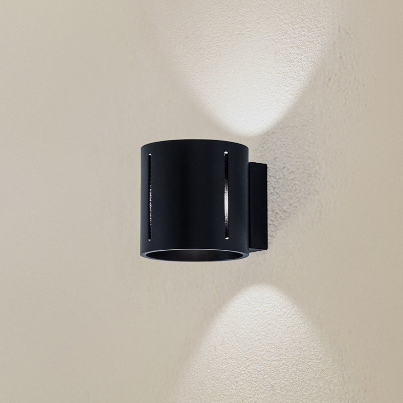 Wandleuchte Topa up/down dimmbar Wandlampe Aluminium schwarz 10x12cm IP20 - 5903282730229