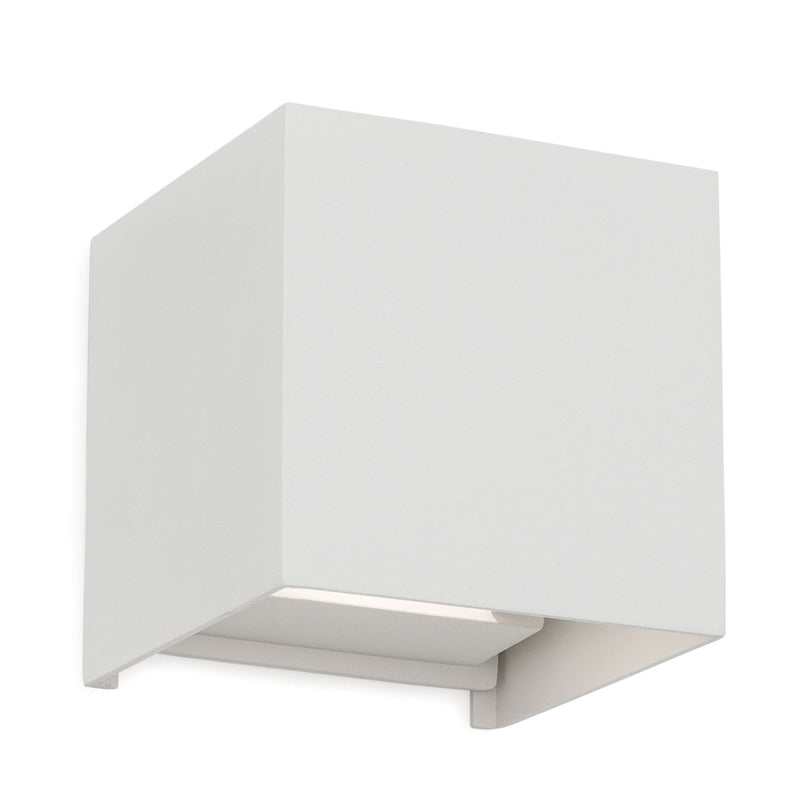 Cube Wandleuchte Außenleuchte LED weiß Aluminium Außenwand Lampe Fassade Haus - 9003090253623