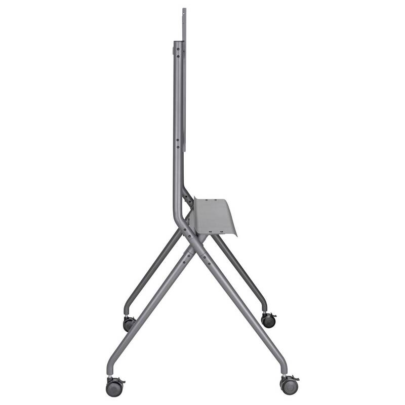 SpeaKa Professional TV Rollwagen Bodenständer TV Wagen höhenverstellbar grau - 4064161393346