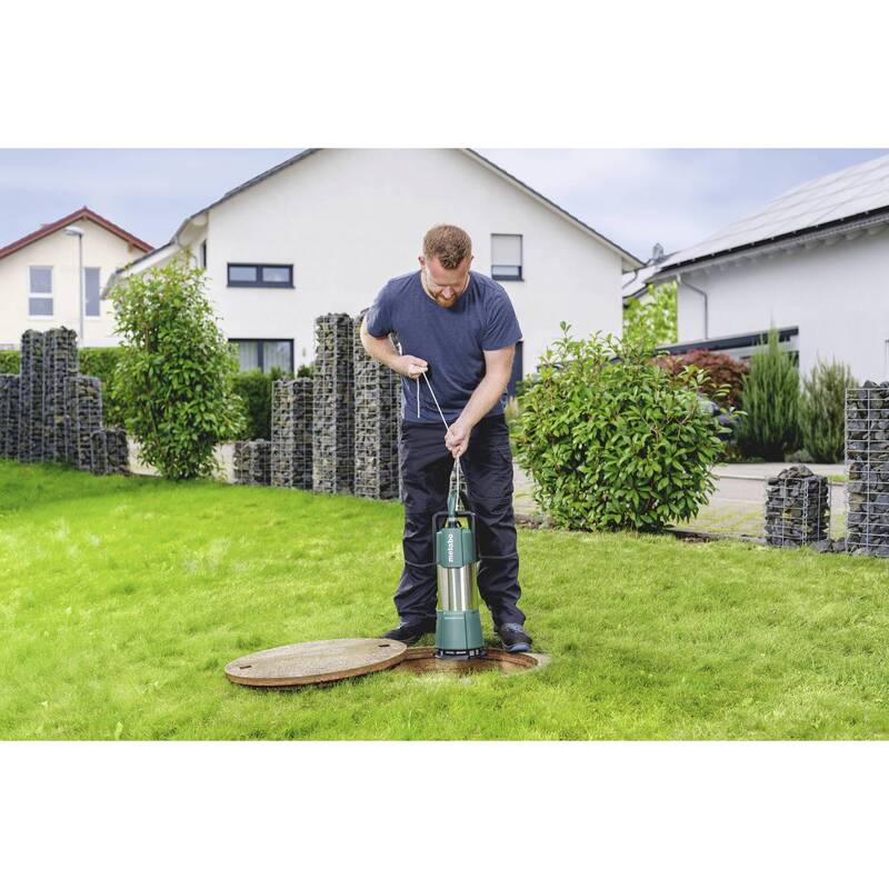 Metabo Tauchdruck-Pumpe Edelstahl 6200 l/h 47 m integrierter Schwimmerschalter - 4061792265448