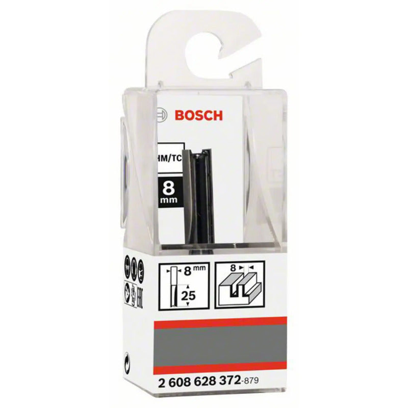 Bosch Nutfräser Fräser 2608628372 Holzfräsen 8mm Schaftdurchmesser 56mm Länge - 3165140358330