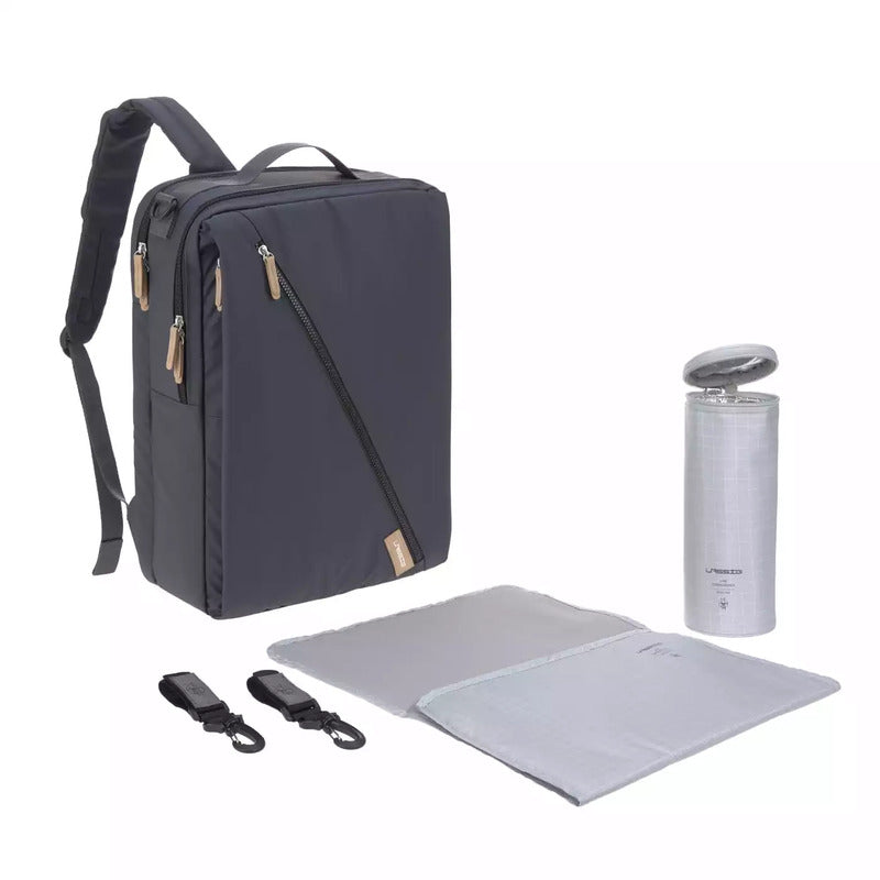 LÄSSIG Wickelrucksack Rucksack Backpack Laptopfach dunkelblau recycelt - 4042183420530