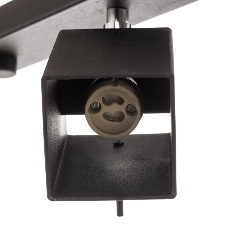 Euluna Deckenstrahler Square Deko-Deckenlampe GU10 schwarz vierflammig linear - 5903282730403