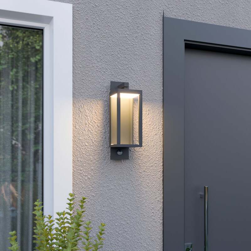 Lucande Außenwandleuchte Ferdinand LED Gartenleuchte mit Bewegungsmelder - 4251096541168