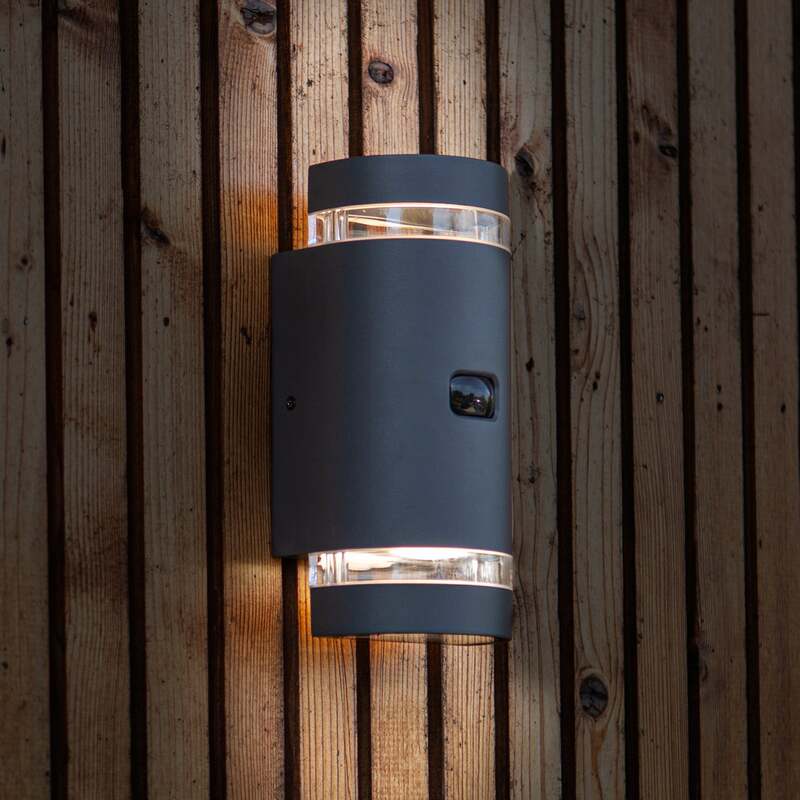 Lutec Außenlampe Gartenleuchte FOCUS ROUND LED Wandleuchte dimmbar dunkelgrau - 6939412014968