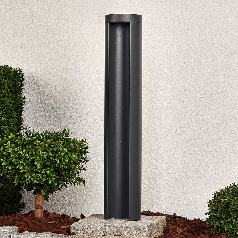 Lucande Wegeleuchte Gartenlampe LED Außenleuchte Jaron grafitgrau IP54 65 cm - 4251096507256
