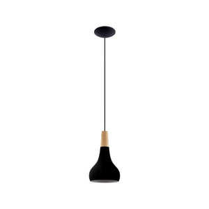 B-Ware EGLO Hängeleuchte Pendelleuchte Sabinar Lampe schwarz Stahl Holz Wohnzimmer