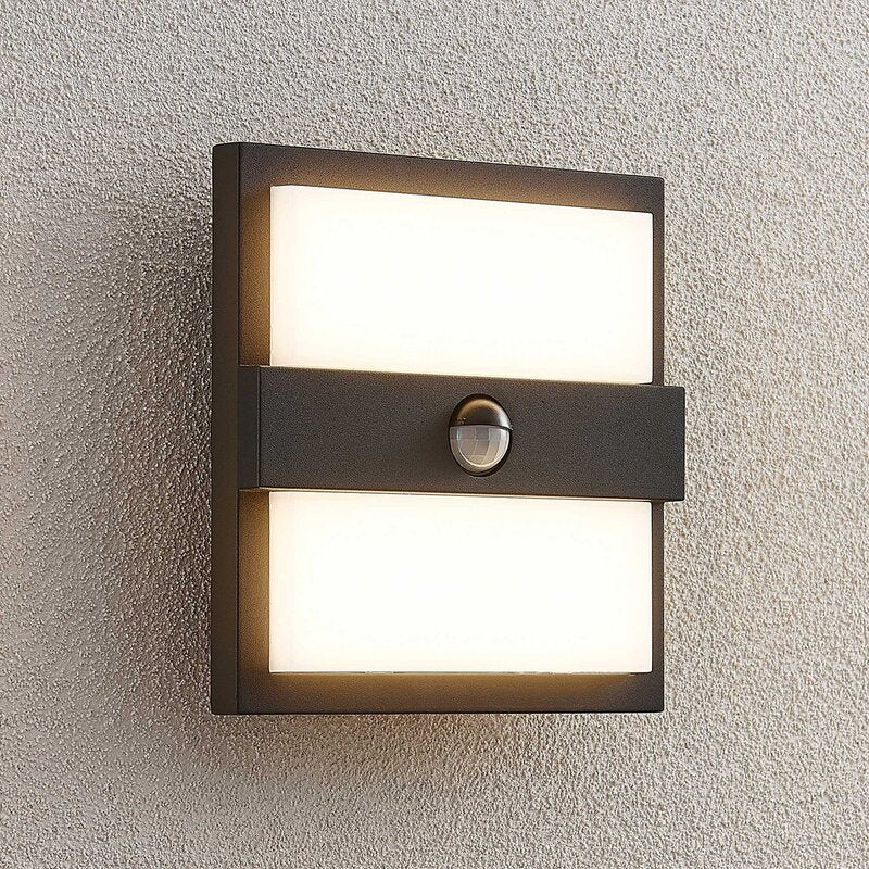 Lucande Gylfi LED-Außenwandleuchte AußenWandleuchte Wandleuchte quadratisch Sens - 4251096574432