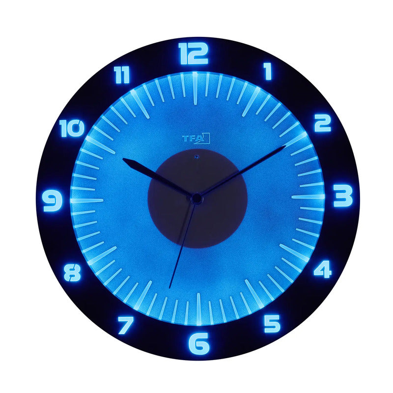 TFA Funk-Wanduhr LUMOCLOCK 60.3553.10 grau mit Lichtsensor und USB-C - 4009816040787
