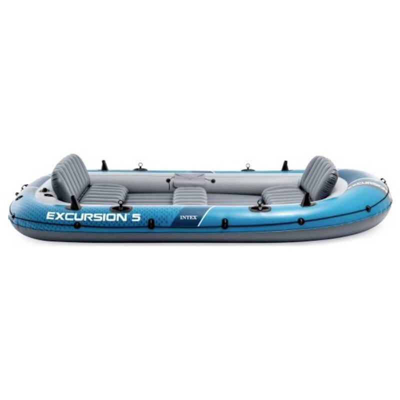 Intex Sportboot Excursion 5 Bootset mit 2 Paddeln bis 600 kg für 5 Personen - 6941057430638