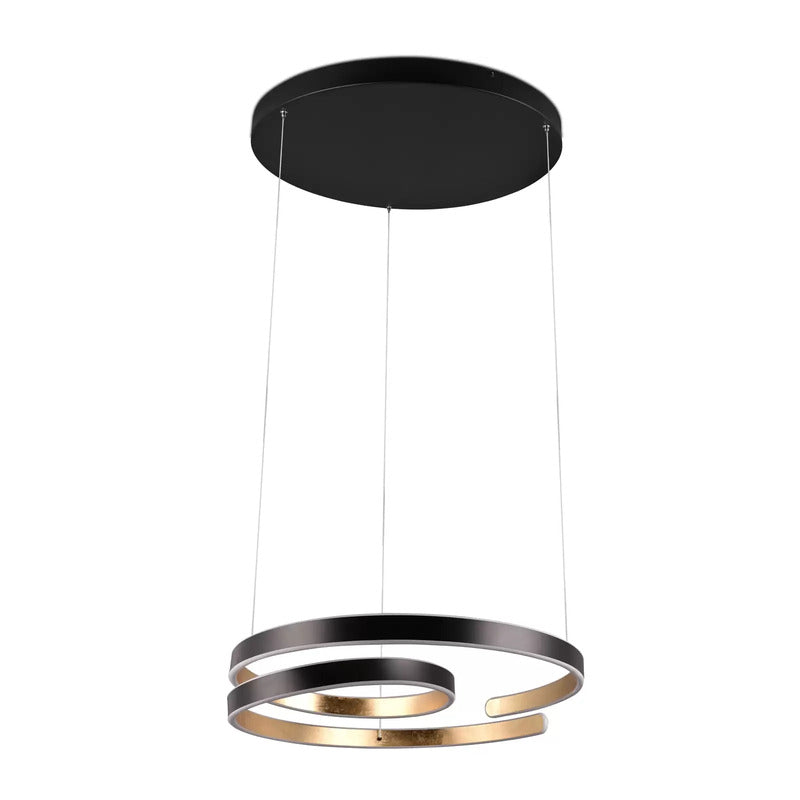 TRIO LIGHTING Hängeleuchte Pendelleuchte LED Marnie schwarz gold dimmbar switch - 4017807579833