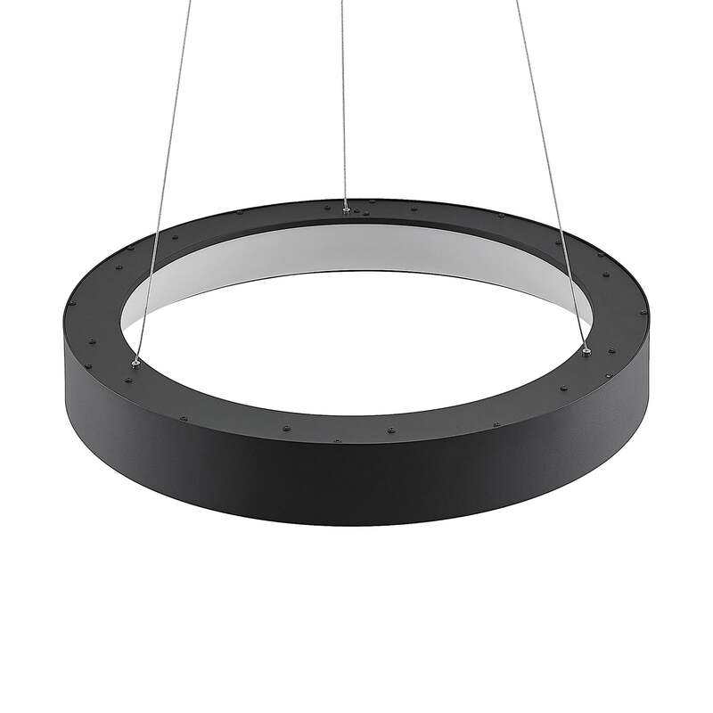 Arcchio Pendelleuchte Hängelampe LED Lampe Aleksi schwarz Eisen Kunststoff 60 cm - 4251911701975