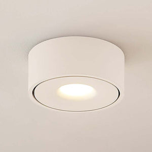 B-Ware Arcchio Deckenlampe LED Leuchte Rotari dimmbar warmweiß Ø12cm Aluminium weiß