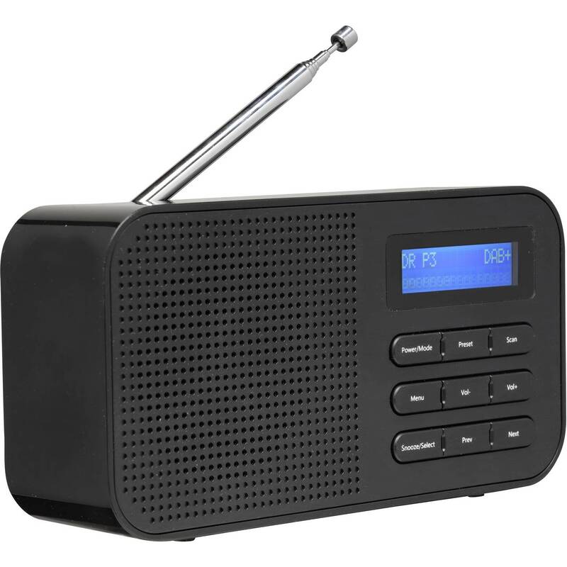 Denver Kofferradio DAB+ UKW Weckfunktion tragbar schwarz 178x100x70mm 10 Sender - 5706751038792