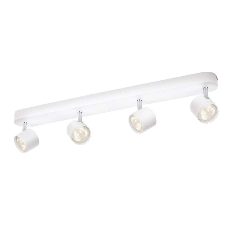 Philips Deckenlampe LED Star dimmbar 4-flammig schwenkbar Aluminium weiß 56x6cm - 8718291444909