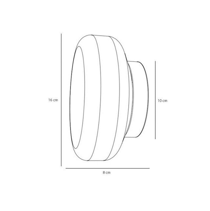 ALDEX BonBon Wall Light, Green, Ø 16 Cm, Glass - 5904798660475