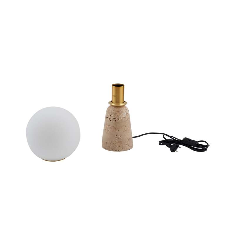 Lindby Tischleuchte Kirstan LED Lampe Tischlampe Leuchte Licht beige weiß 33cm - 4251911793741