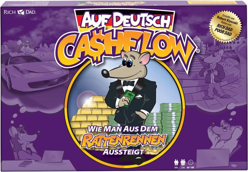 Rich Dad CASHFLOW Bildungsspiel für Finanzkompetenz & Investitionen ab 14 Jahren - 850047676023