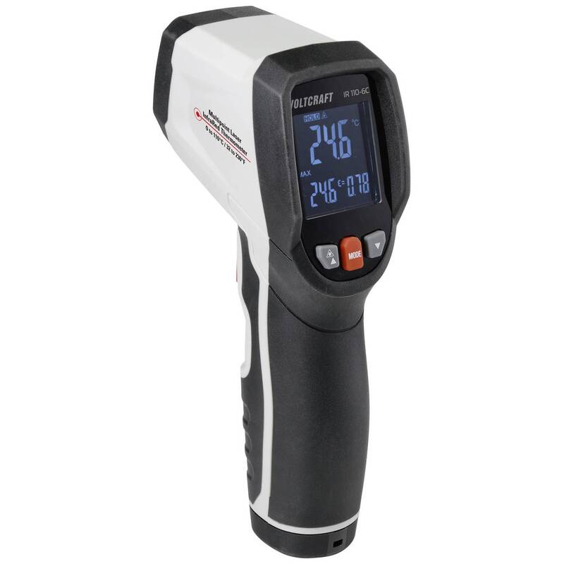VOLTCRAFT IR 110-6C Infrarot-Thermometer 0-110°C präzise Messung 300ms Reaktion - 4064161318011