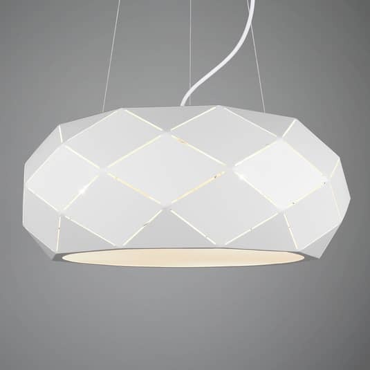 Trio Lighting Hängeleuchte Zandor Pendelleuchte Deckenlampe Lampe weiß Metall - 4017807422061