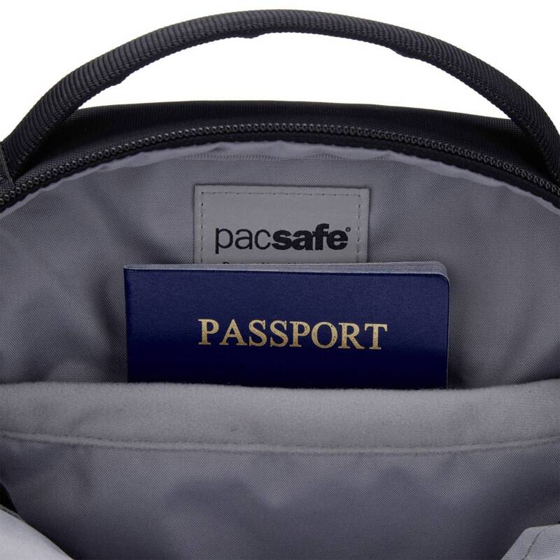 Pacsafe Notebook Tasche V Tour Crossbody schwarz Anti-Diebstahl 27,9cm schwarz - 0688334009564