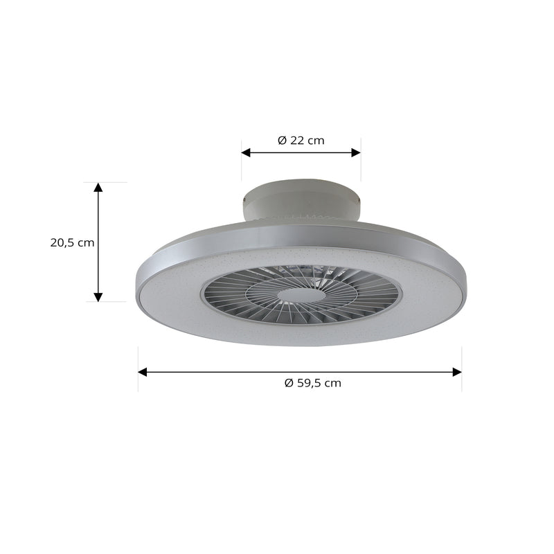Lindby Deckenventilator Ventilator LED Smart Tuya weiß Fernbedienung Beleuchtung - 4251911780246