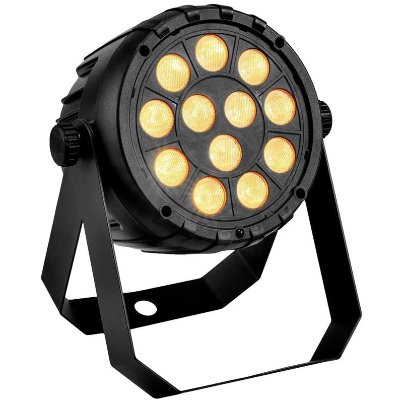 EUROLITE LED PARty Spot Silent RGB/WW 12x5W DMX Scheinwerfer Schwarz 17W - 4026397722802