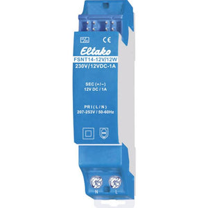 B-Ware Eltako Hutschienen-Netzteil 12V 1A 12W Trafo Stromversorgung DIN-Rail 1x Ausgang