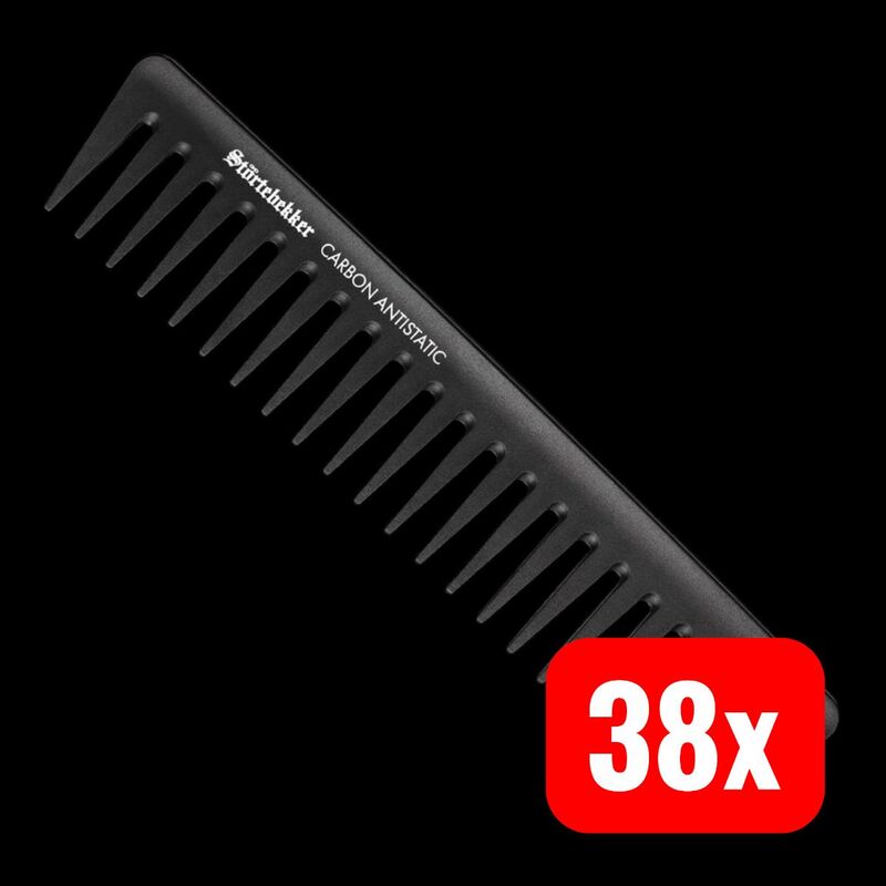 Störtebekker Premium Haarkamm Herren Carbon 19cm antistatisch bruchfest - 4260554494038