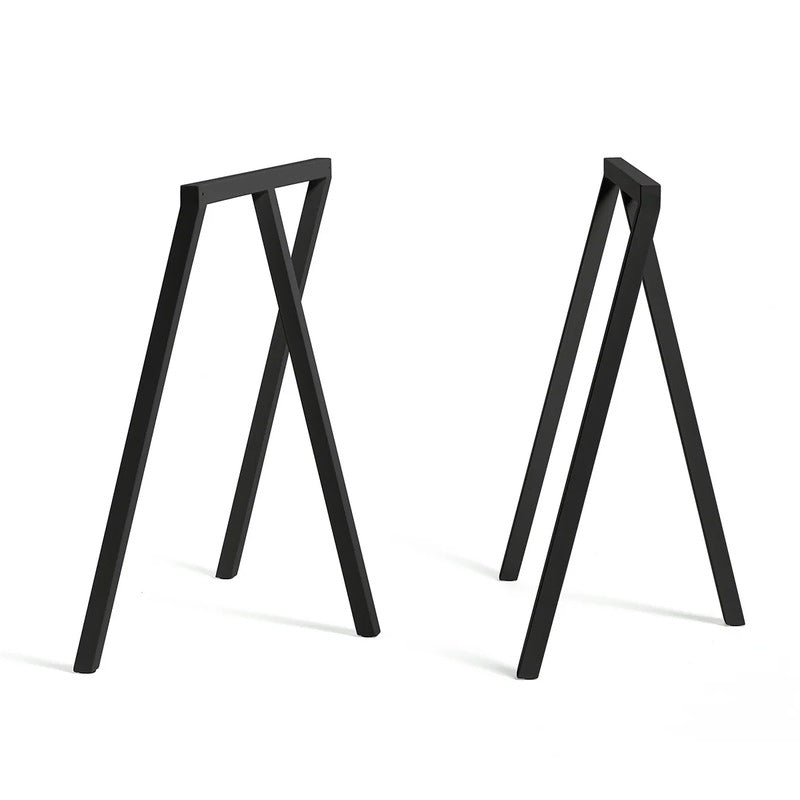 HAY Loop Tischböcke Gestell Stand Frame Tischbein schwarz H72cm Set 2 Stück - 5710441344469