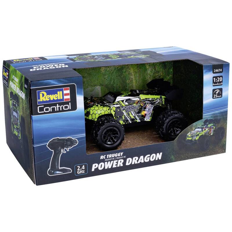 Revell Control RC Einsteiger Modellauto Power Dragon 1:20 Elektro Buggy 25km/h - 4009803124674