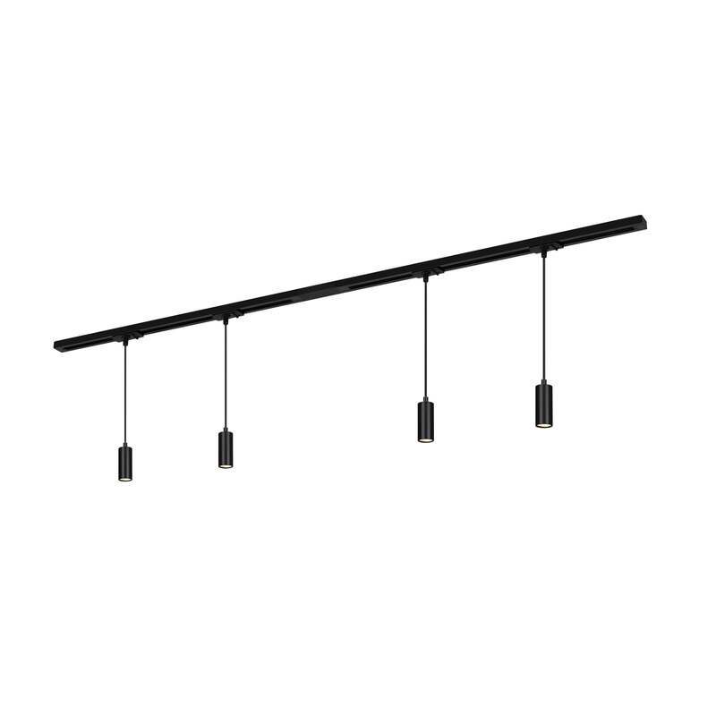 Briloner Schienensystem RAIL 230V schwarz 4 LED-Pendel 1,5m dimmbar - 4002707461388