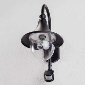 B-Ware Lindby Außenwandleuchte Daphne Wandleuchte Lampe Leuchte Bewegungssensor schwarz