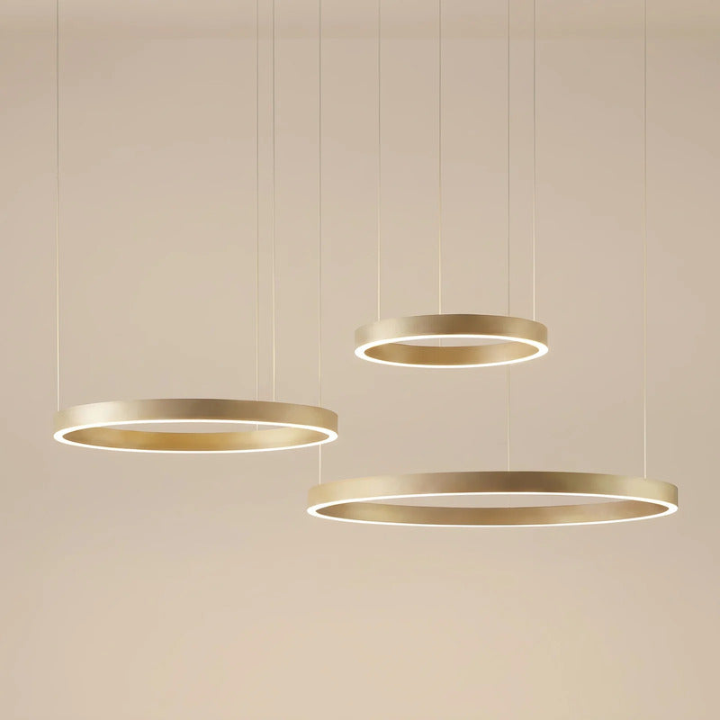 Quitani Hängeleuchte Aureon LED Pendelleuchte dimmbar gold 80cm Ø 3630 Lumen - 4255830917851