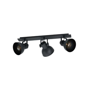B-Ware Eglo Deckenstrahler Barnstaple LED Strahler 3-flammig dimmbar schwarz Holz Stahl