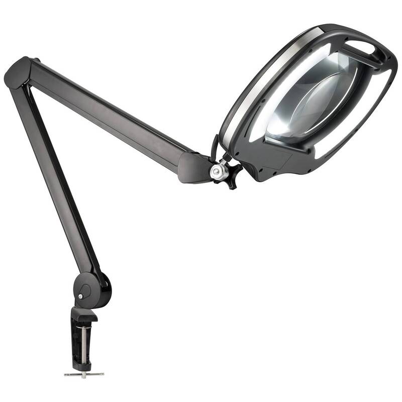 TOOLCRAFT ESD Lupenleuchte 2.25X LED 900 Lumen Tischklemme Schwarz 820mm - 4064161315225