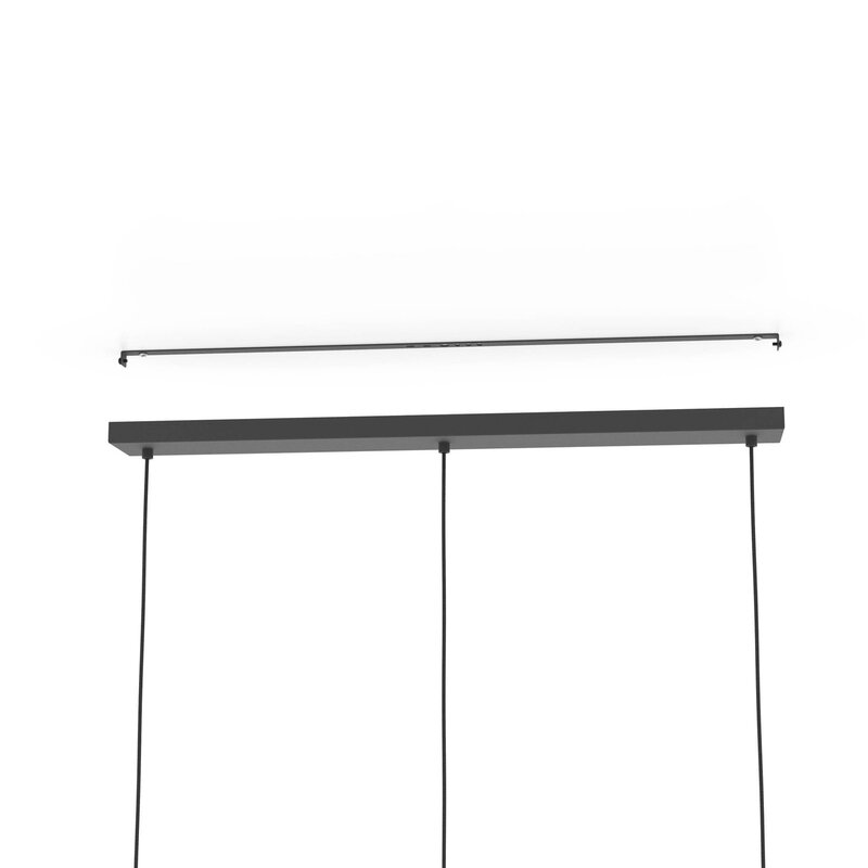 Eglo Hängeleuchte Pendelleuchte Ciudadela schwarz messing 3 flammig 88 cm - 9008606274680