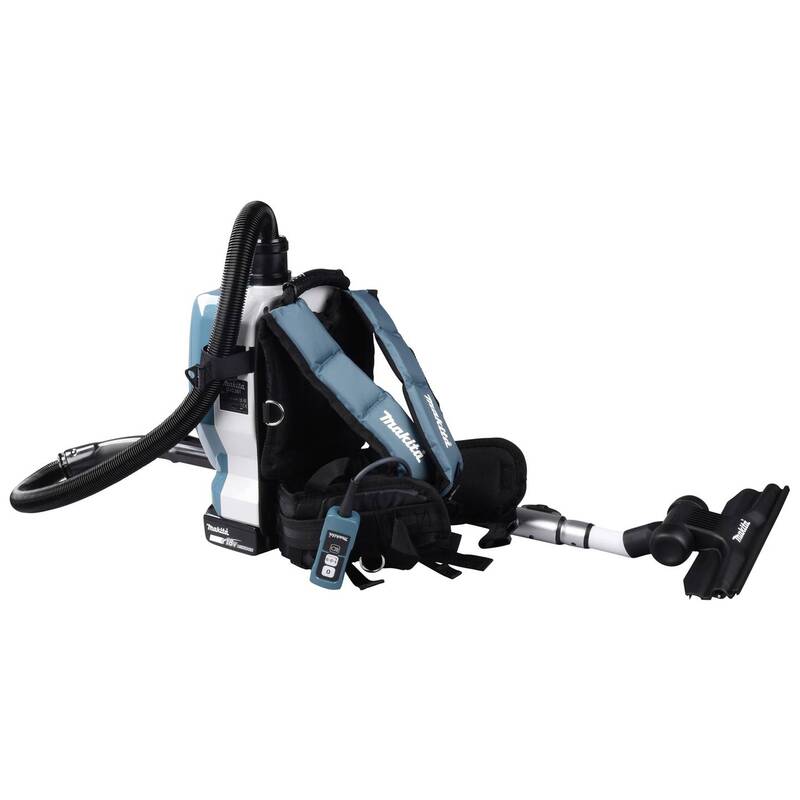 Makita Akku-Rucksackstaubsauger 2x18V akkubetrieben Staubsauger 70dB türkis - 88381870016