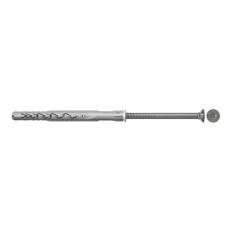 Fischer Langschaftdübel Spreizdübel SXRL Schraube Senkkopf 10x230 T A4 50 STÜCK - 4048962180916
